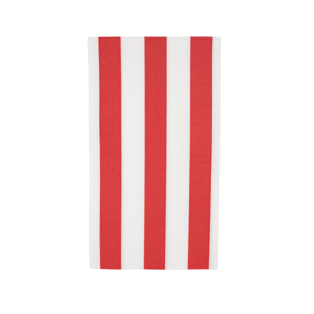 Cherry Red Cabana Stripe Napkins (20 ct.)