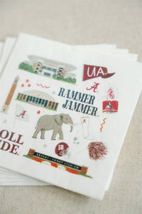 Alabama Football Icon napkins (20 pk.) by Gracefully Made Art   