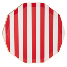 Cherry Red Signature Cabana Stripe Plates (8 ct.)