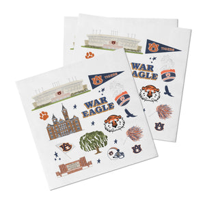 Auburn Icon Napkins ( 20 ct.) by Gracefully Made Art   