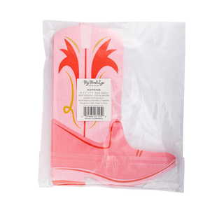 Cowgirl Boot Shaped Paper Napkins (18 ct.)