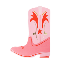 Cowgirl Boot Shaped Paper Napkins (18 ct.)