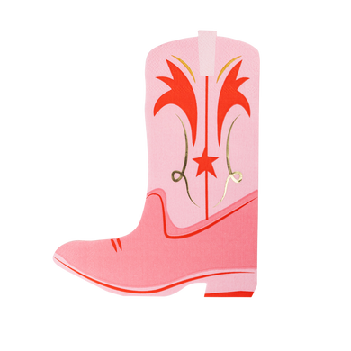 Cowgirl Boot Shaped Paper Napkins (18 ct.)