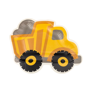 Construction Dump Truck Shaped Plates (8 ct.)