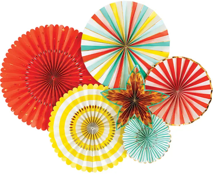 Carnival Party Fans (5 fan set)